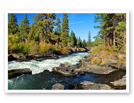 The Deschutes River near the town of Bend
